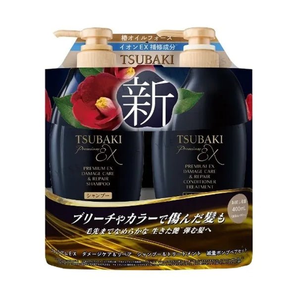 Shiseido Tsubaki Premium EX Damage Care & Repair Shampoo + Conditioner 450ml + 450ml