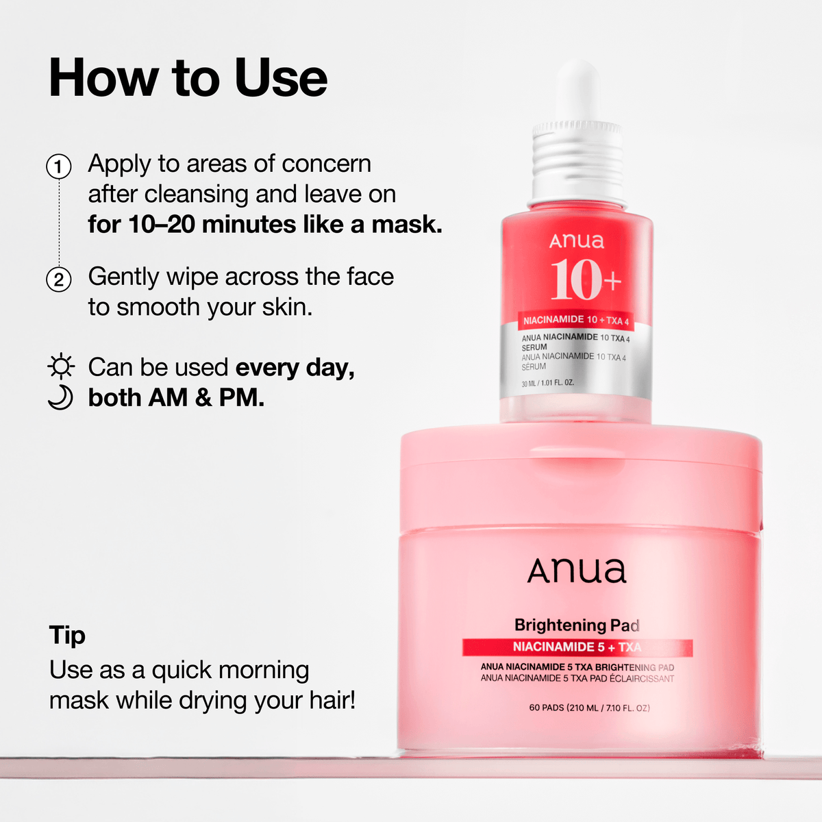 Anua Niacinamide 5 TXA Brightening Pads 60 Pads