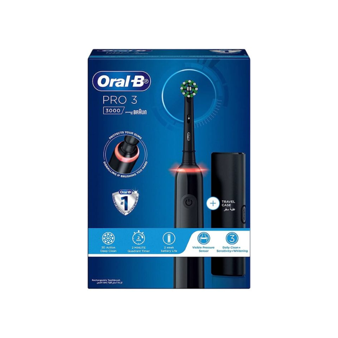 Oral-B Pro 3 – 3000 – Black Electric Toothbrush