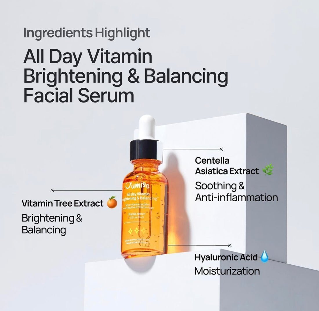 Jumiso – All day Vitamin Brightening & Balancing Facial Serum 30ml – سيروم التفتيح اليومي بالفيتامينات من جوميسو 30 مل