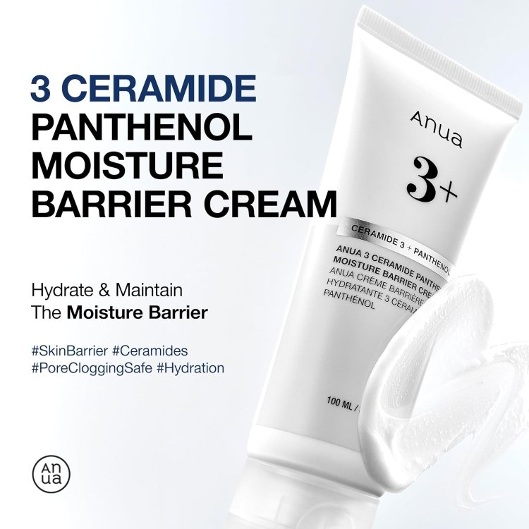 Anua 3 Ceramide Panthenol Moisture Barrier Cream 100 ml كريم انوا المرطب والمرمم للبشرة 100 مل