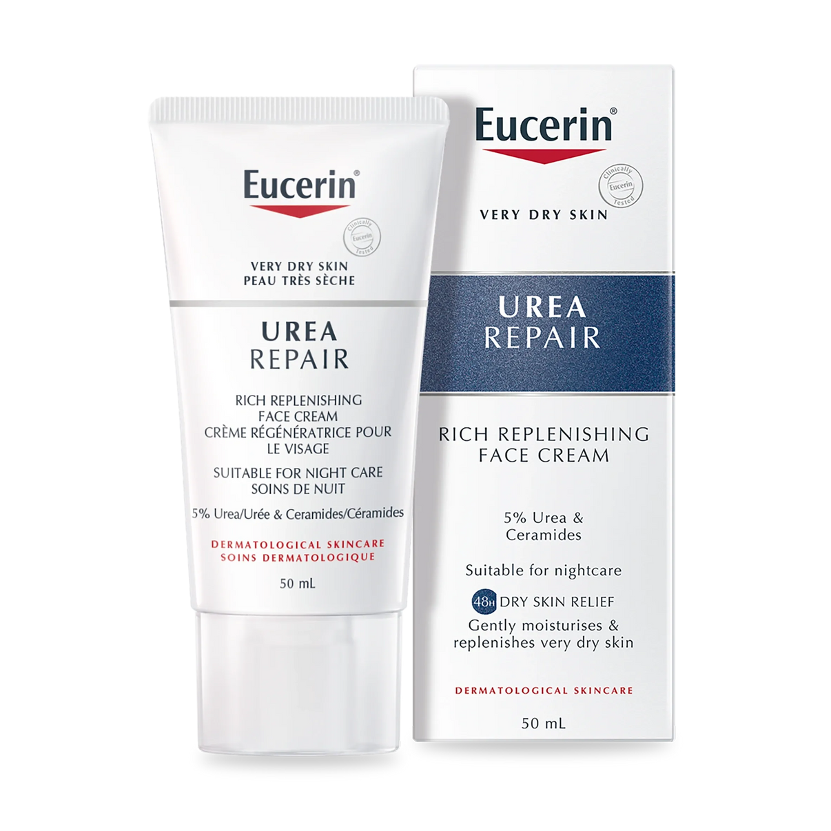 Eucerin Urea Repair Face Cream 50 ml كريم يوريا ريبير للوجه من أوسيرين 50 مل