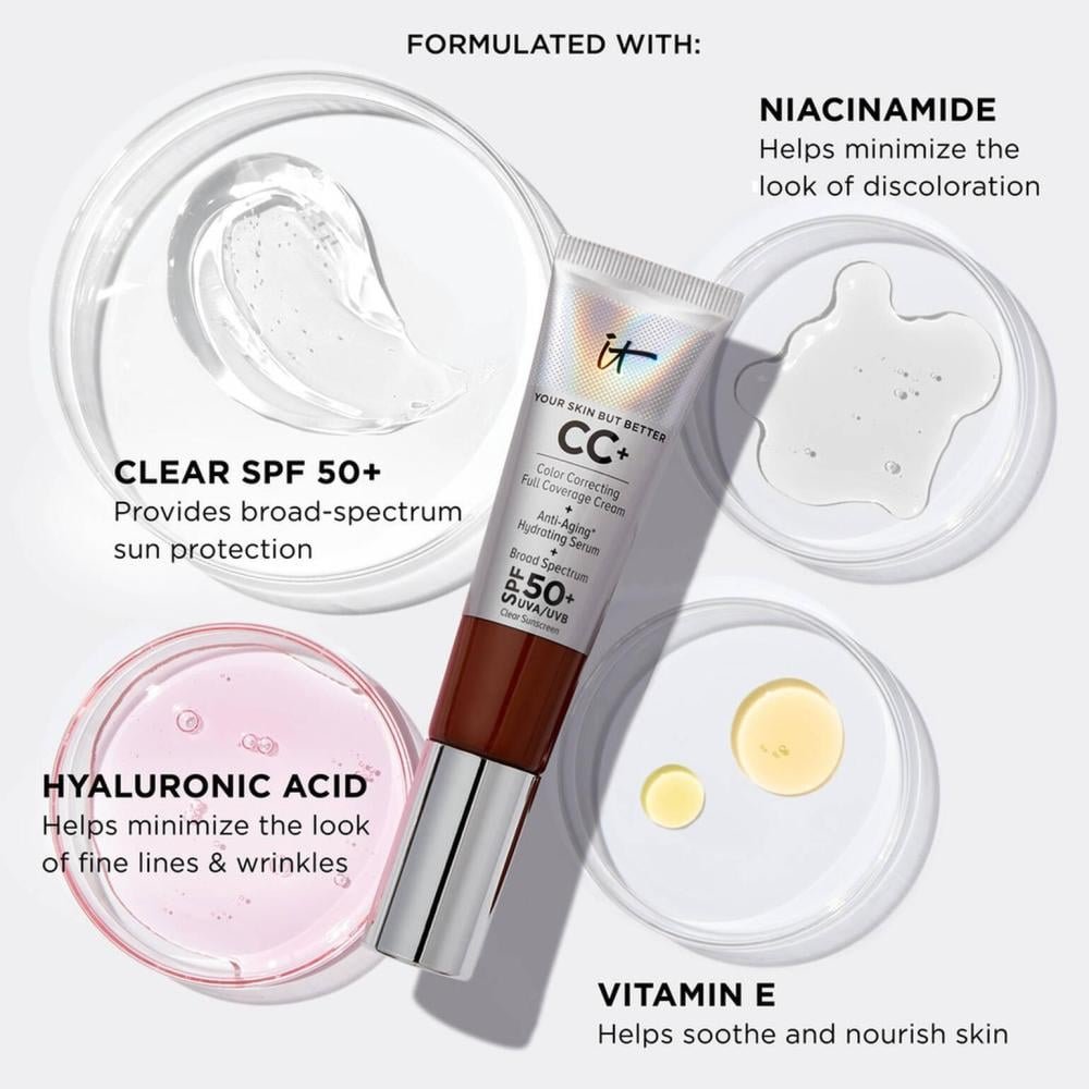 +It Cosmetics CC+ Cream Full Coverage SPF50 سي سي كريم ات كوزمتيكس  بمعامل حماية +50