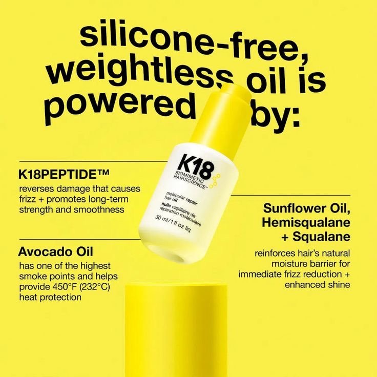 K18 MOLECULAR REPAIR HAIR OIL | كي 18 زيت إصلاح جزيئي للشعر