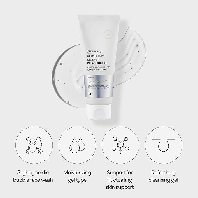 VT – Reedle Shot Synergy Cleansing Gel 150ml جل منظف لطيف للوجه 150 مل