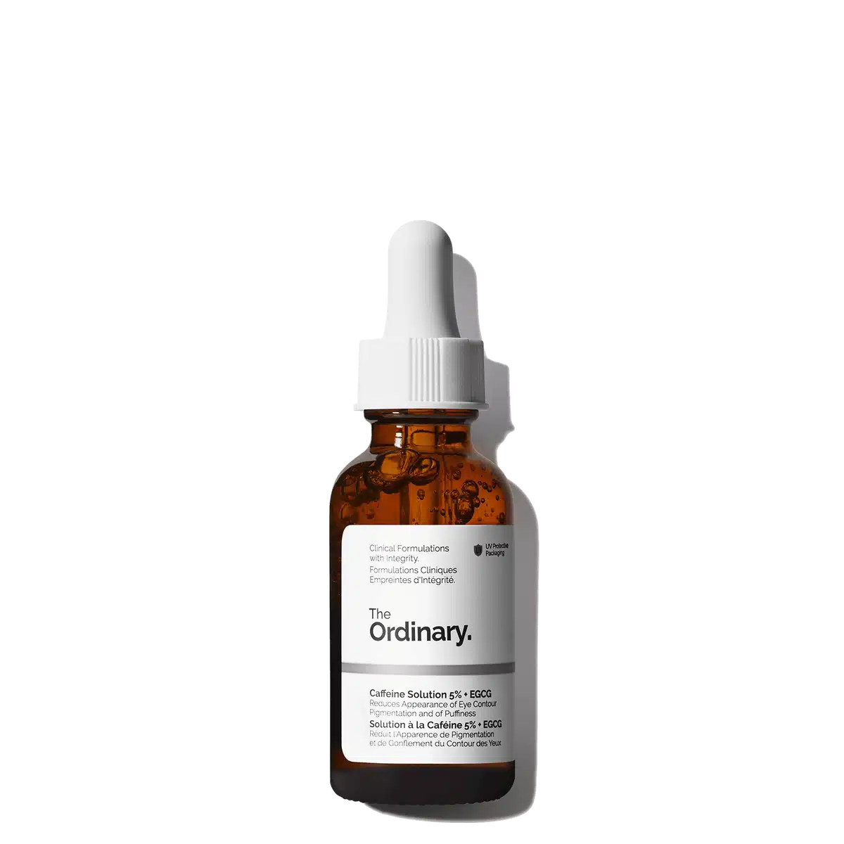 The Ordinary Solution à la Caféine 5% + EGCG, Sérum anti-cernes pour les contours des yeux noirs et fatigués, 30 ml