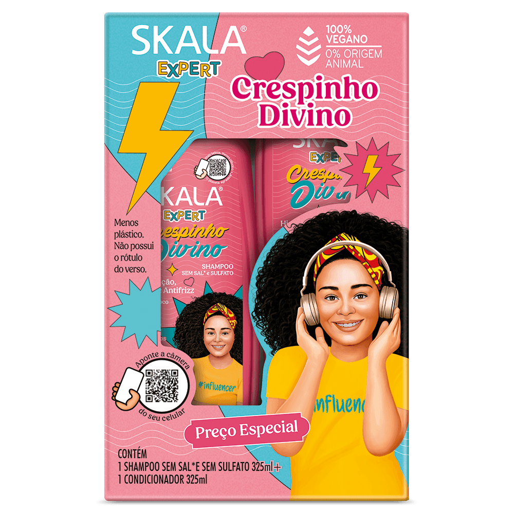 Shampoo e Condicionador Skala Expert Crespinho Divino 325ml
