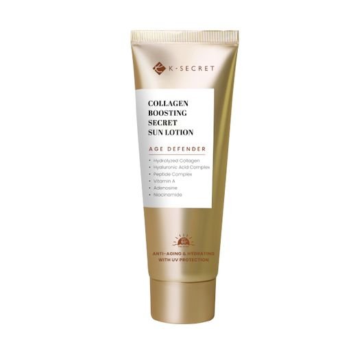 K-Secret Collagen Boosting Secret Sun Lotion لوشن الحماية من الشمس السري لتعزيز الكولاجين من كيه سيكريت