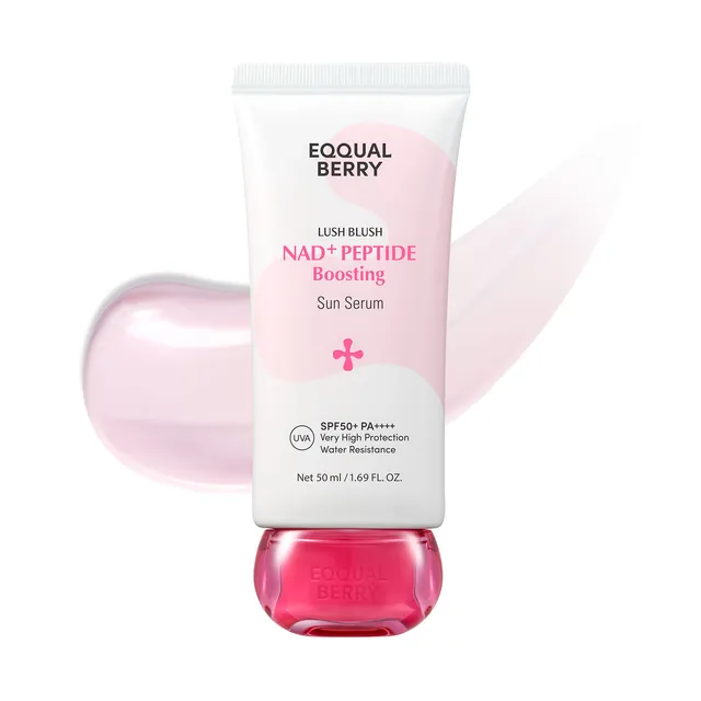 EQQUALBERRY – NAD+ Peptide Boosting Sun Serum – Sérum solaire 50ml