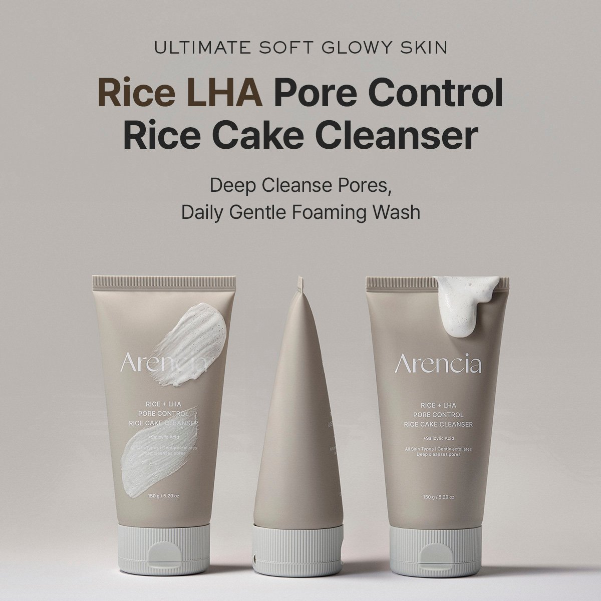 Rice + LHA Pore Control Rice Cake Cleanser 150g