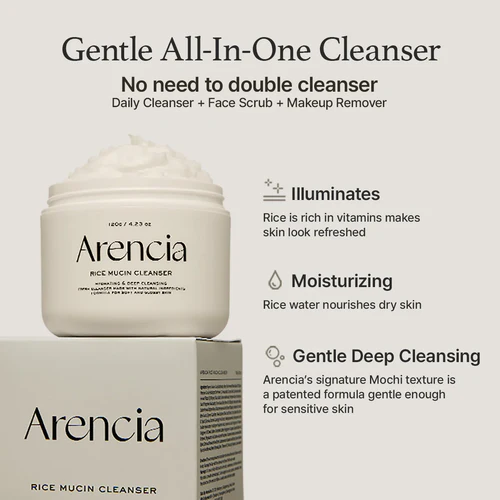 Arencia – Rice Mucin Cleanser 120g 4.23oz