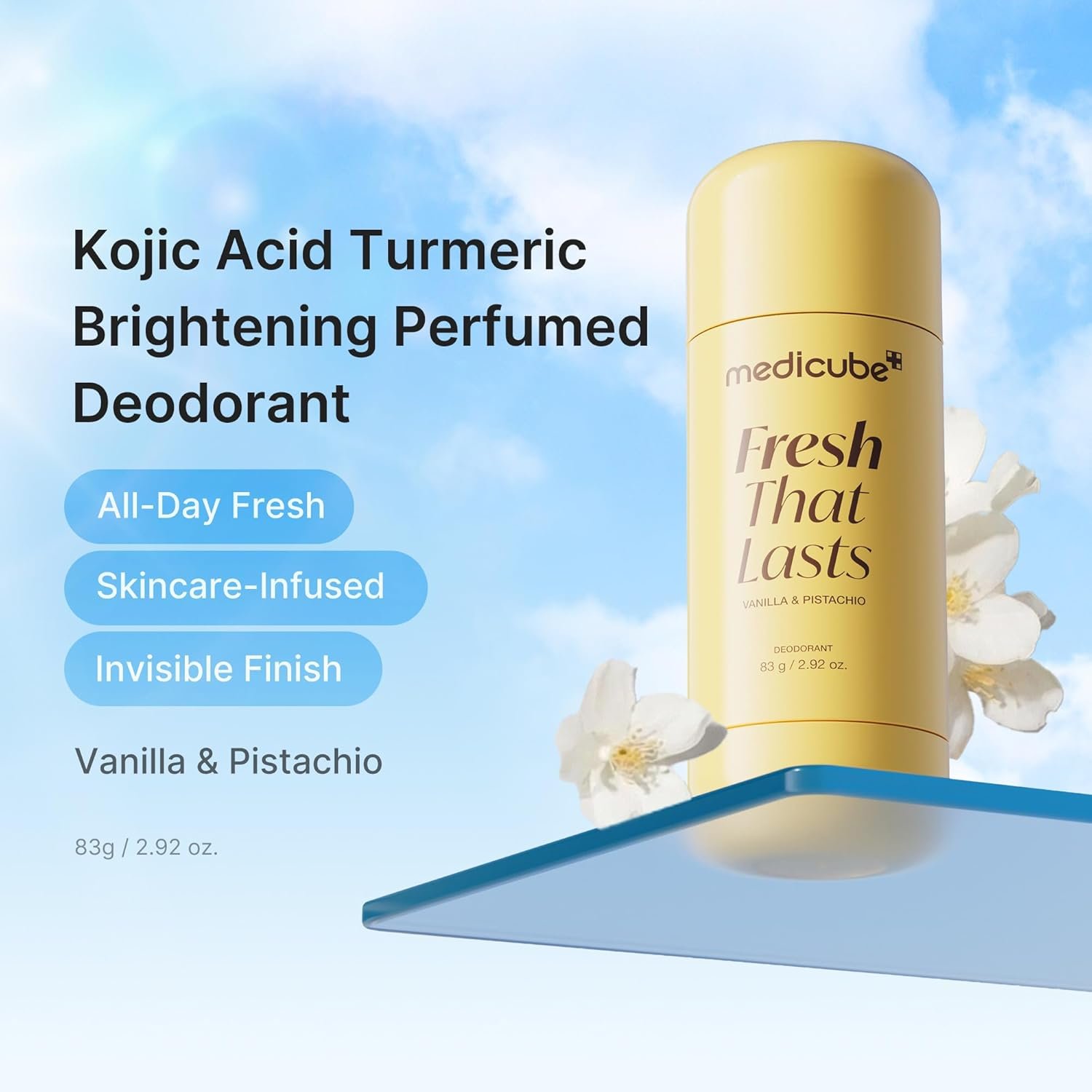 medicube Deodorant Kojic Acid & Turmeric for Women & Men, Aluminum-Free مزيل عرق ميديكوب بحمض الكوجيك