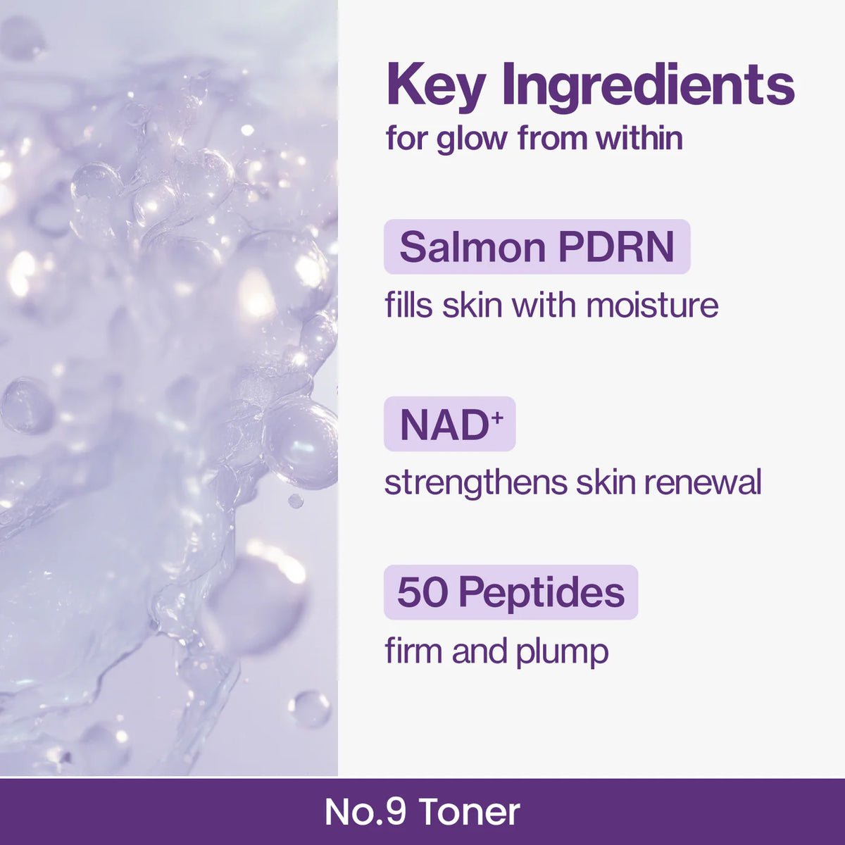 Numbuzin No.9 NAD PDRN Glow Boosting Toner 150ml