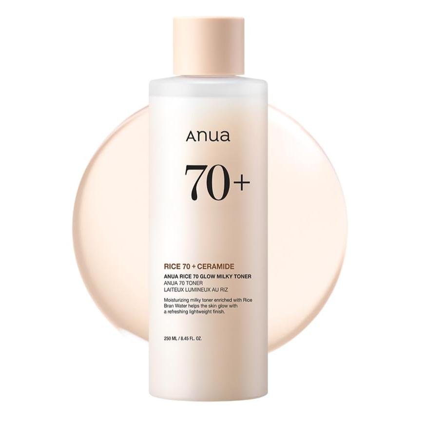 تونر التوهج بخلاصة الأرز من انوا | ANUA Rice 70 Glow milky Toner
