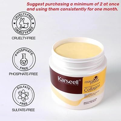 Karseell Collagen Hair Treatment Mask with for Intense Hydration and Repair 500ml ماسك الشعر من كارسيل بالكولاجين 500 مل