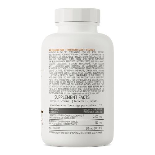 OstroVit Marine Collagen + Hyaluronic Acid + Vitamin C 120 capsules كولاجين بحري + حمض الهيالورونيك + فيتامين سي من أوستروفيت 120 كبسولة
