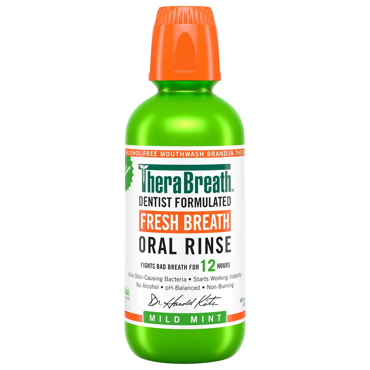 TheraBreath, Bain de bouche, Haleine fraîche, Menthe douce, 473 ml