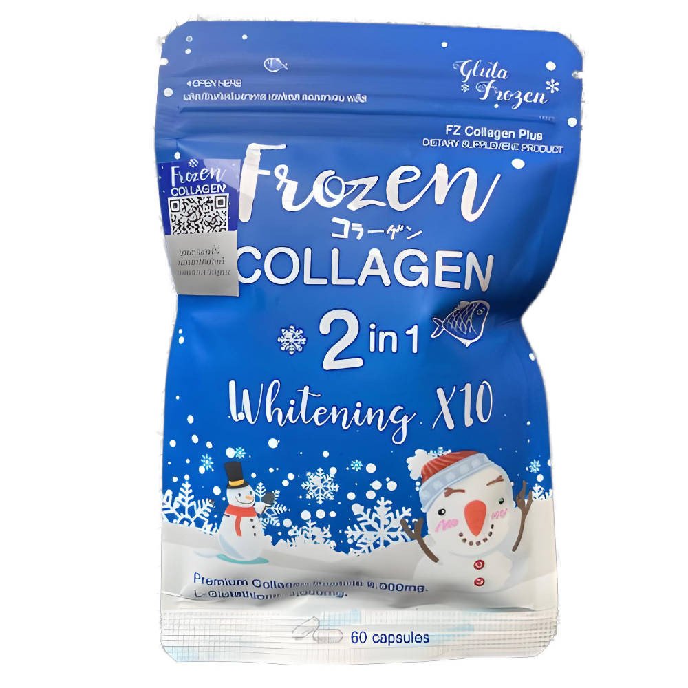 Frozen Collagen 2 In 1 whitening X10 Naturally Radiant Brightening 60 capsules