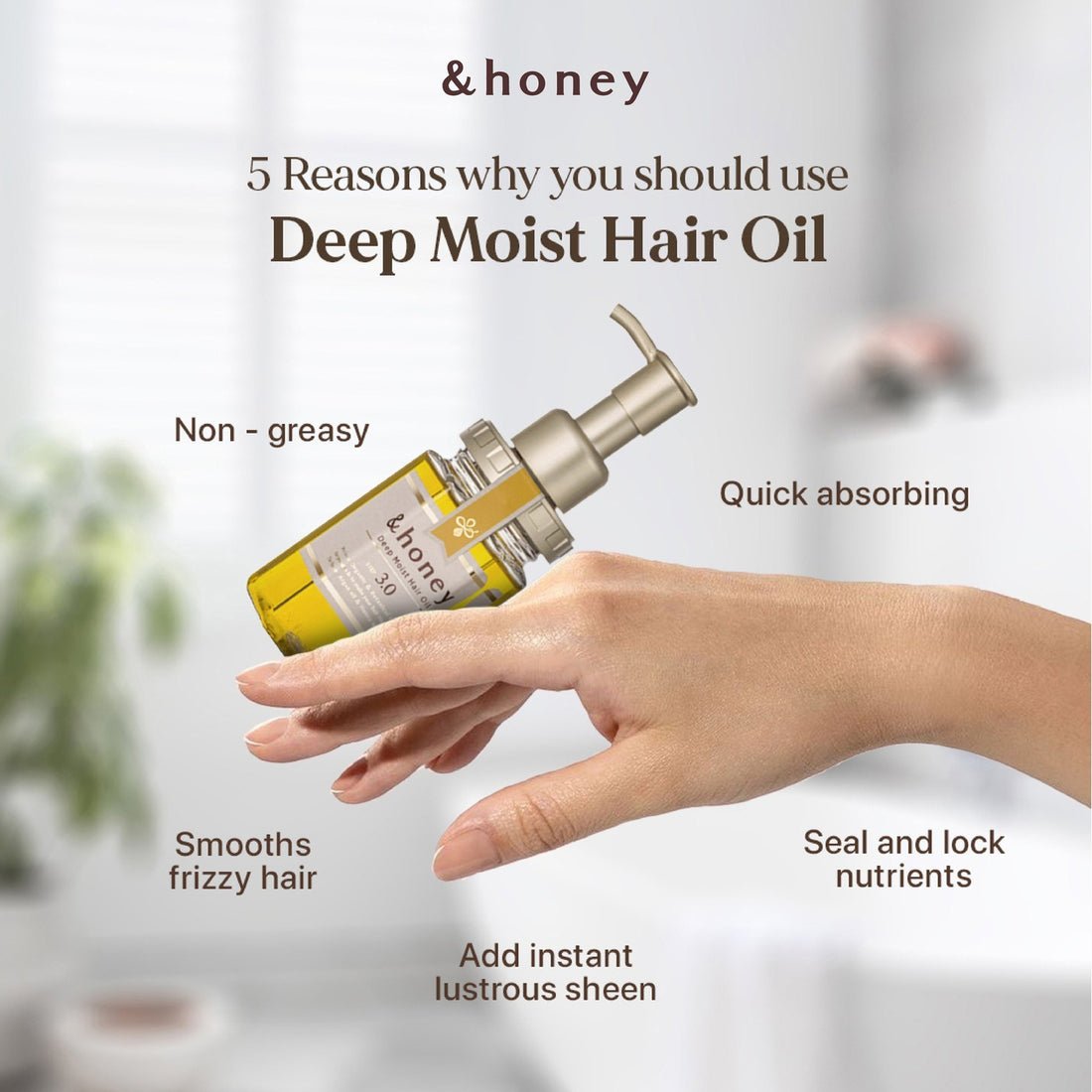 آند هوني – زيت الترطيب العميق ( ديب مويست ) 3.0 | honey deep moisture oil 3.0&