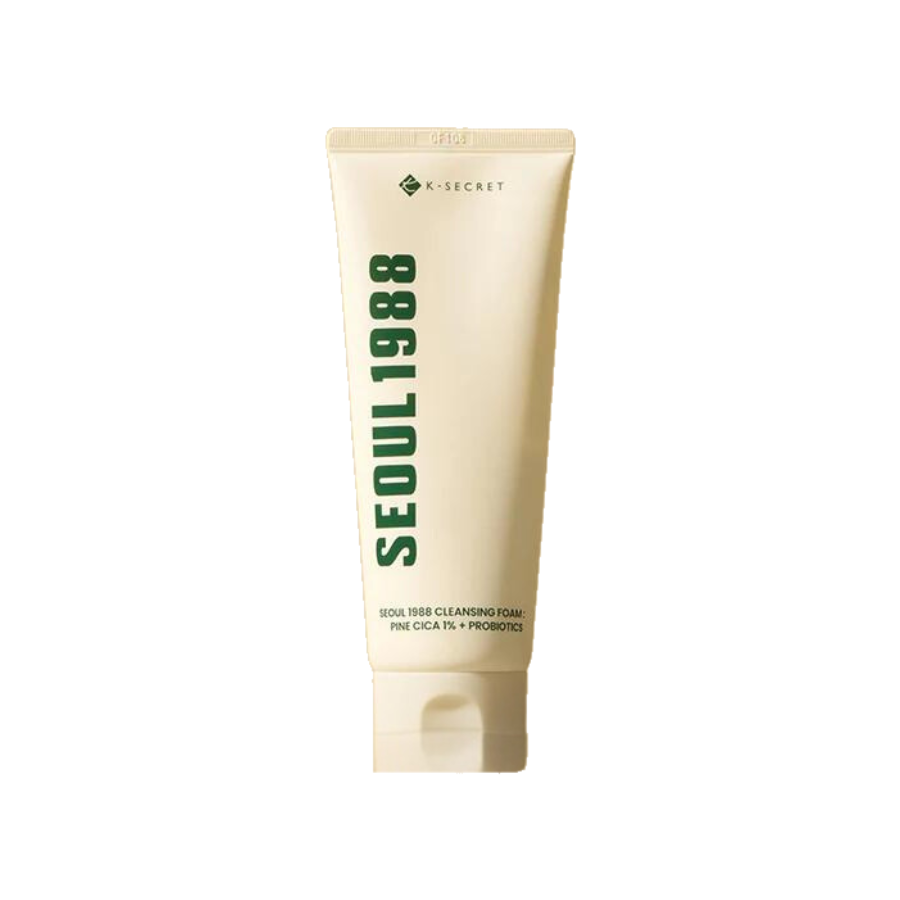 K-SECRET Cleansing Foam, Seoul 1988, Pine Cica 1%, Probiotics, 150ml رغوة التنظيف العميق بالسيكا من كيه سيكريت 150 مل
