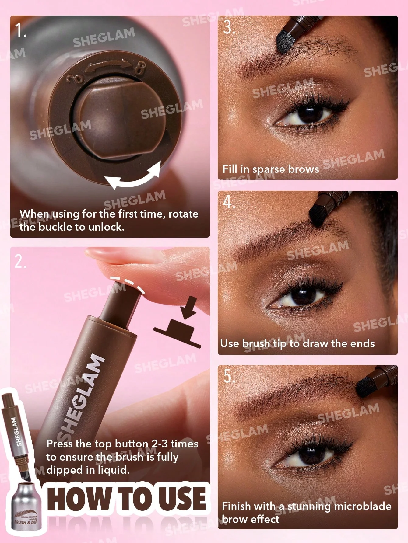 BROW-FECTION ANGLED BRUSH & DIP-ESPRESSO
