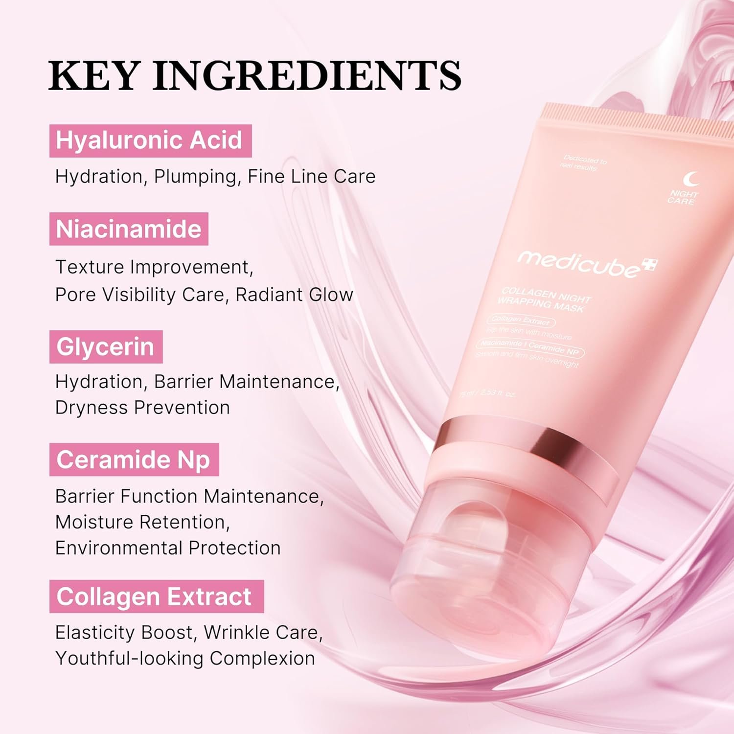 Medicube Collagen Night Wrapping Mask قناع التغليف الليلي بالكولاجين من ميديكيوب