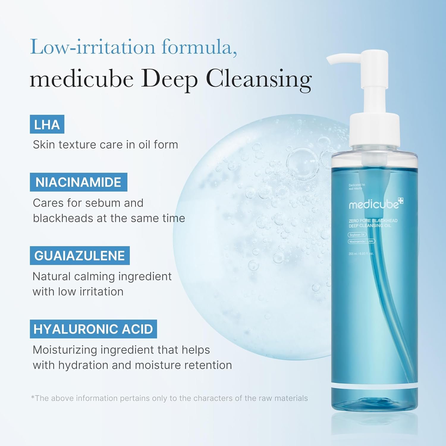 Medicube Zero Pore Blackhead Deep Cleansing Oil 205 ml  غسول زيتي لتنظيف عميق للرؤوس السوداء