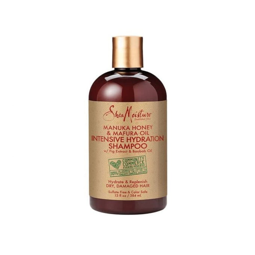Shea Moisture Intensive Hydration Shampoo 384ml شامبو الترطيب المكثف بعسل المانوكا و زيت المافورا من شيا مويستشر 384مل