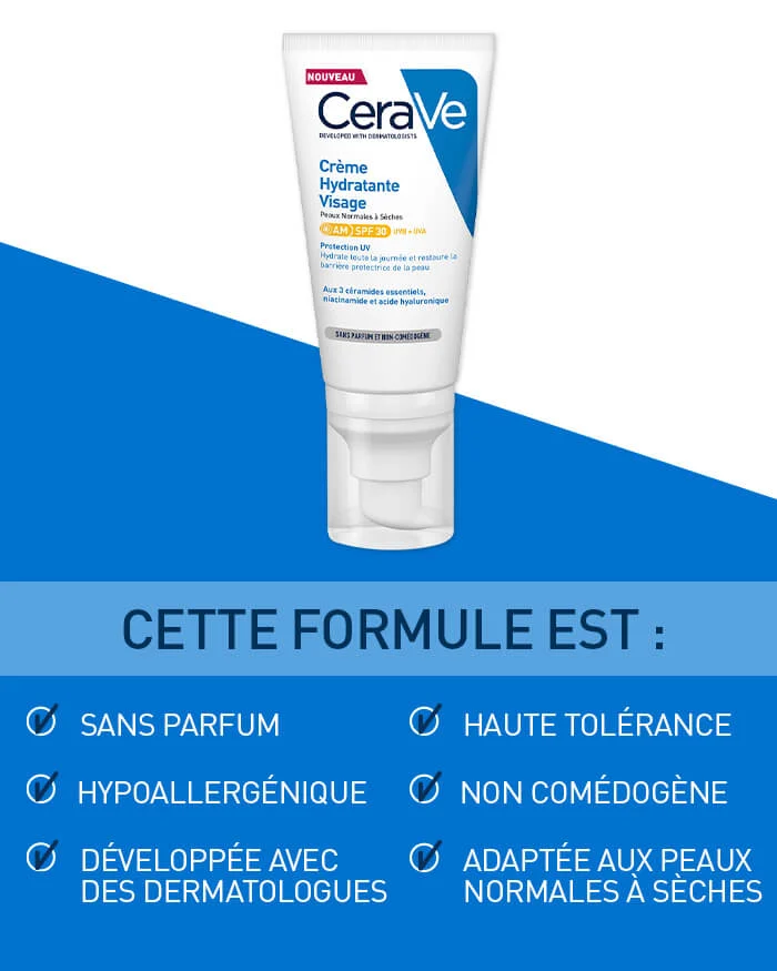 crème Hydratante Visage SPF30 كريم مرطب للوجه SPF30
