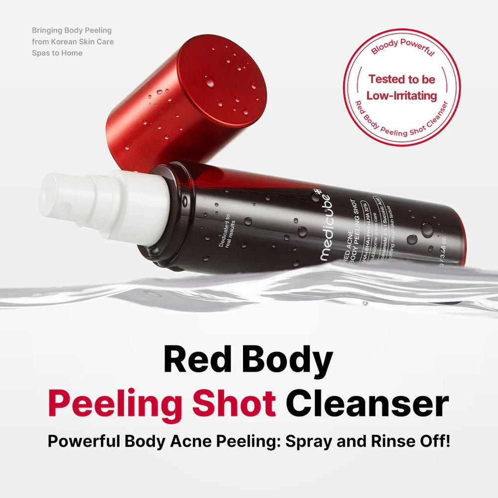 Medicube Red Acne Body Peeling Shot مقشر الجسم لتخلص من حب الشباب والبثور
