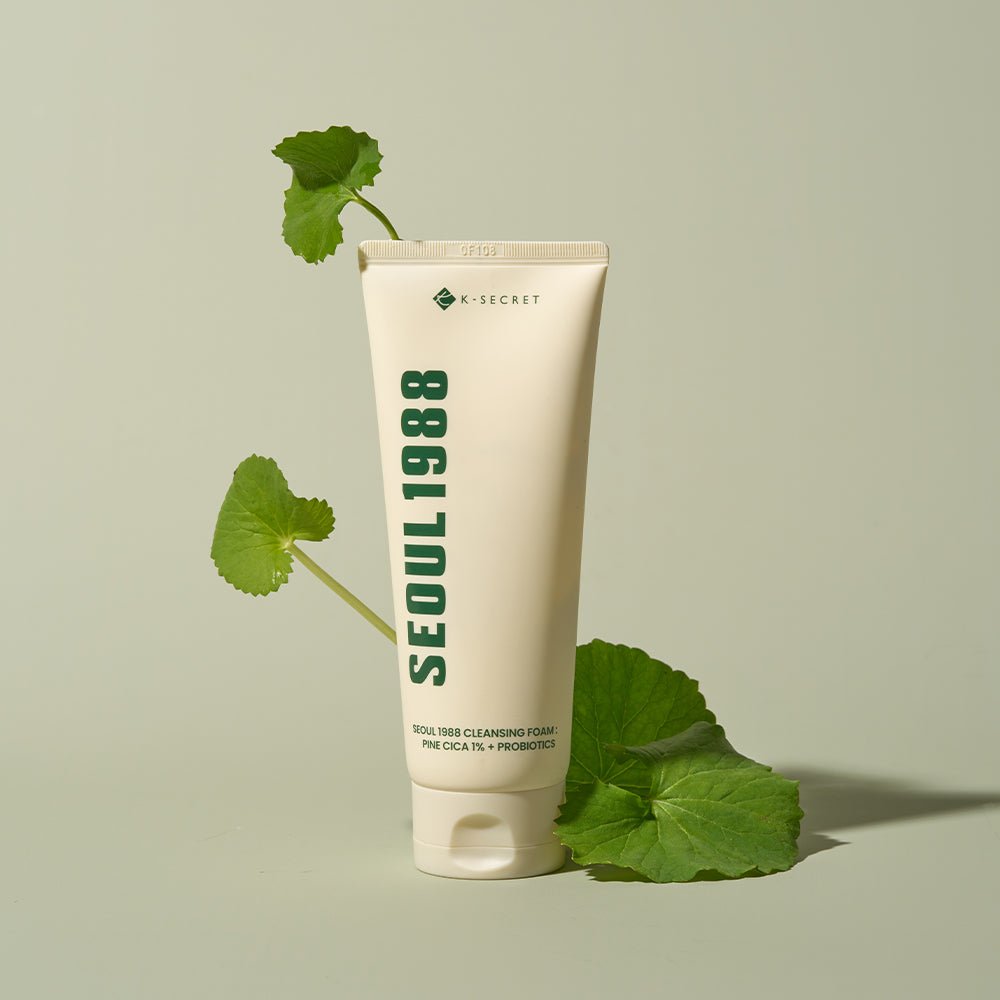 K-SECRET Cleansing Foam, Seoul 1988, Pine Cica 1%, Probiotics, 150ml رغوة التنظيف العميق بالسيكا من كيه سيكريت 150 مل