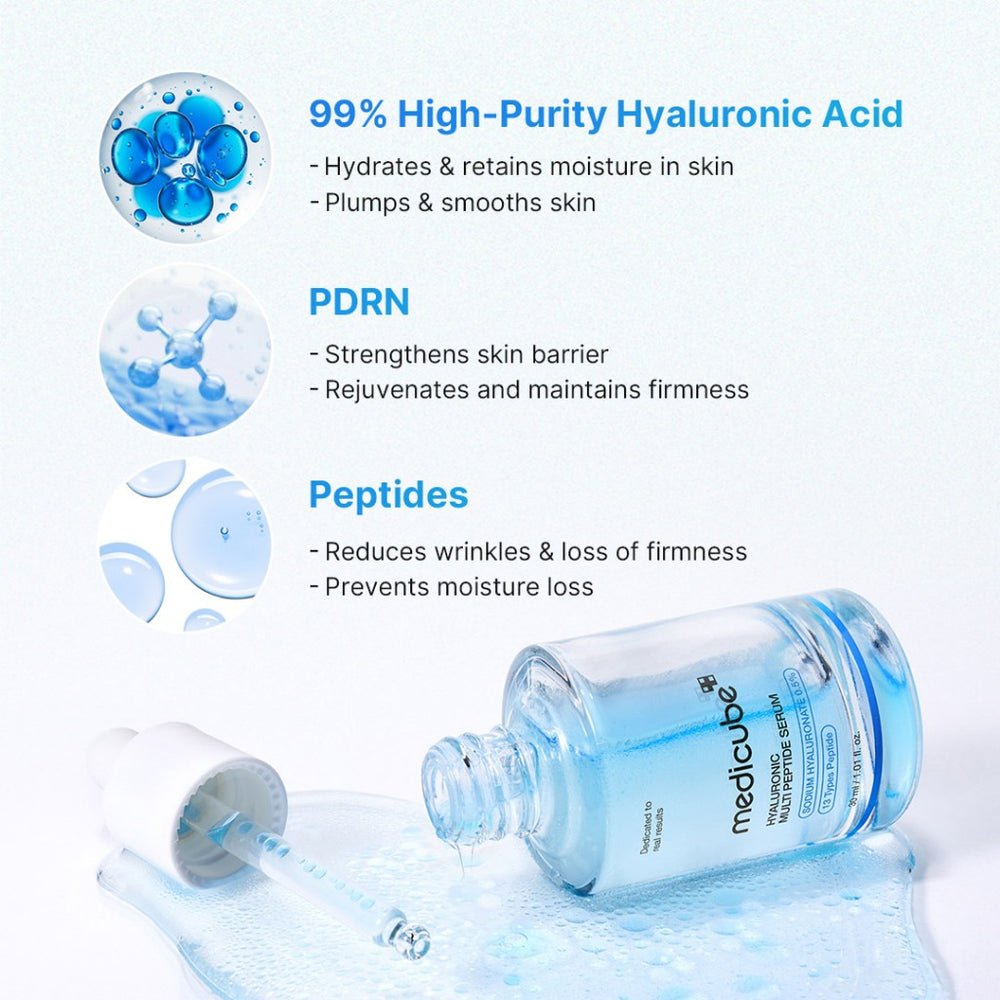 MEDICUBE HYALURONIC MULTI PEPTIDE SERUM 30ML مصل ميديكيوب هيالورونيك متعدد الببتيد 30 مل