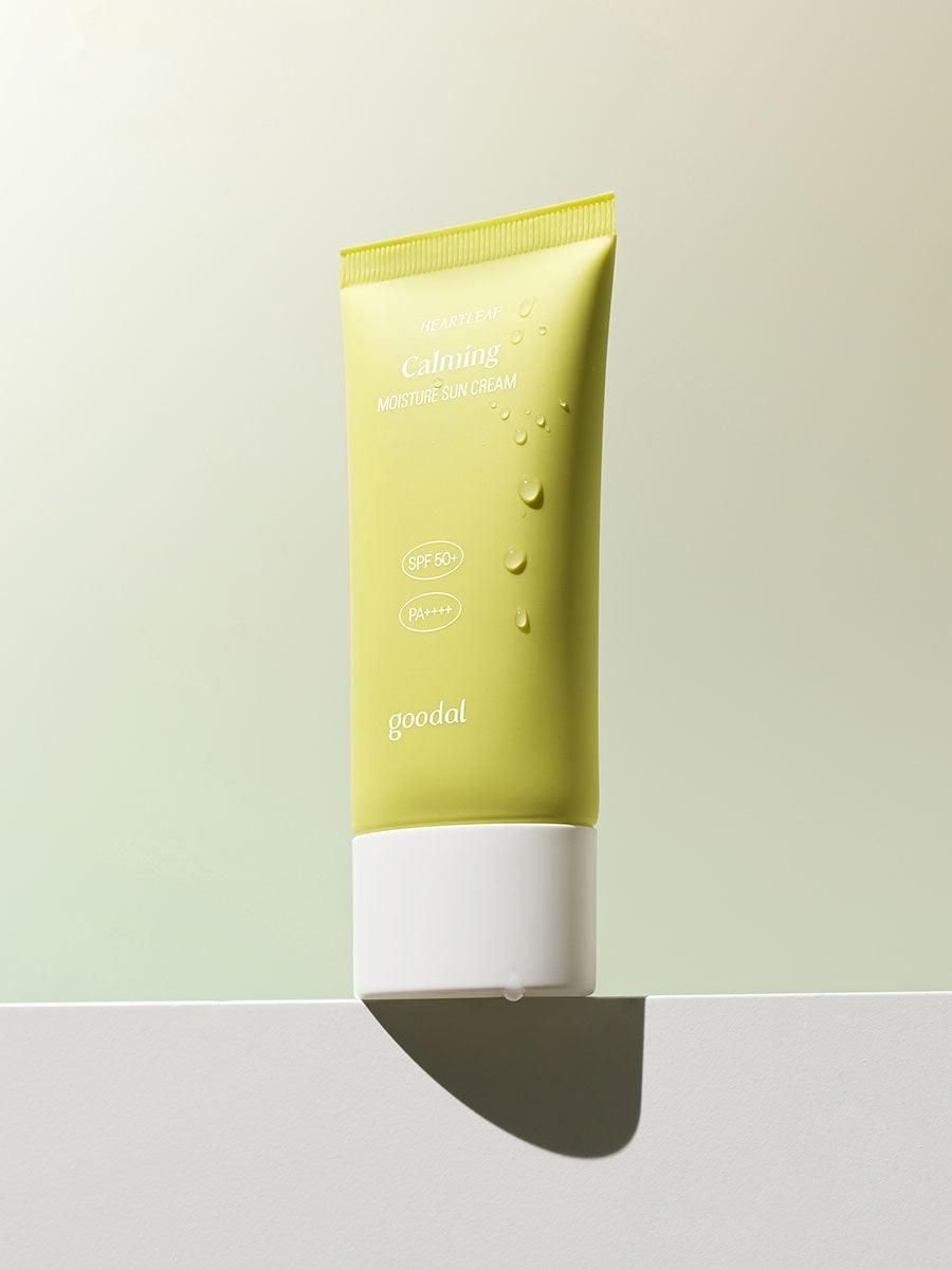 goodal heartleaf calming moisture sun cream50ml كريم الشمس المرطب والمهدئ من جودال 50 مل