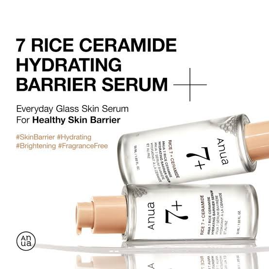 سيروم +7 بخلاصة الأرز والسيراميد لحاجز البشرة من انوا | ANUA 7+ Rice Ceramide Hydrating Barrier Serum