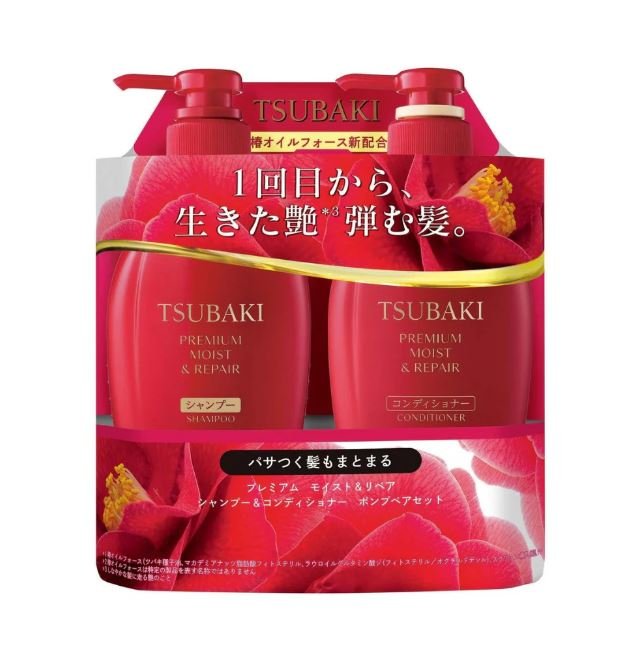 SHISEIDO Tsubaki Premium Moist & Repair Set Shampoo + Conditioner 450ml + 450ml