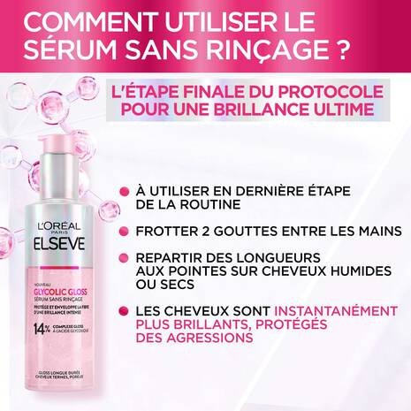 L’Oréal Elvive Glycolic Gloss Leave-in Serum for Dull Hair (150ml)