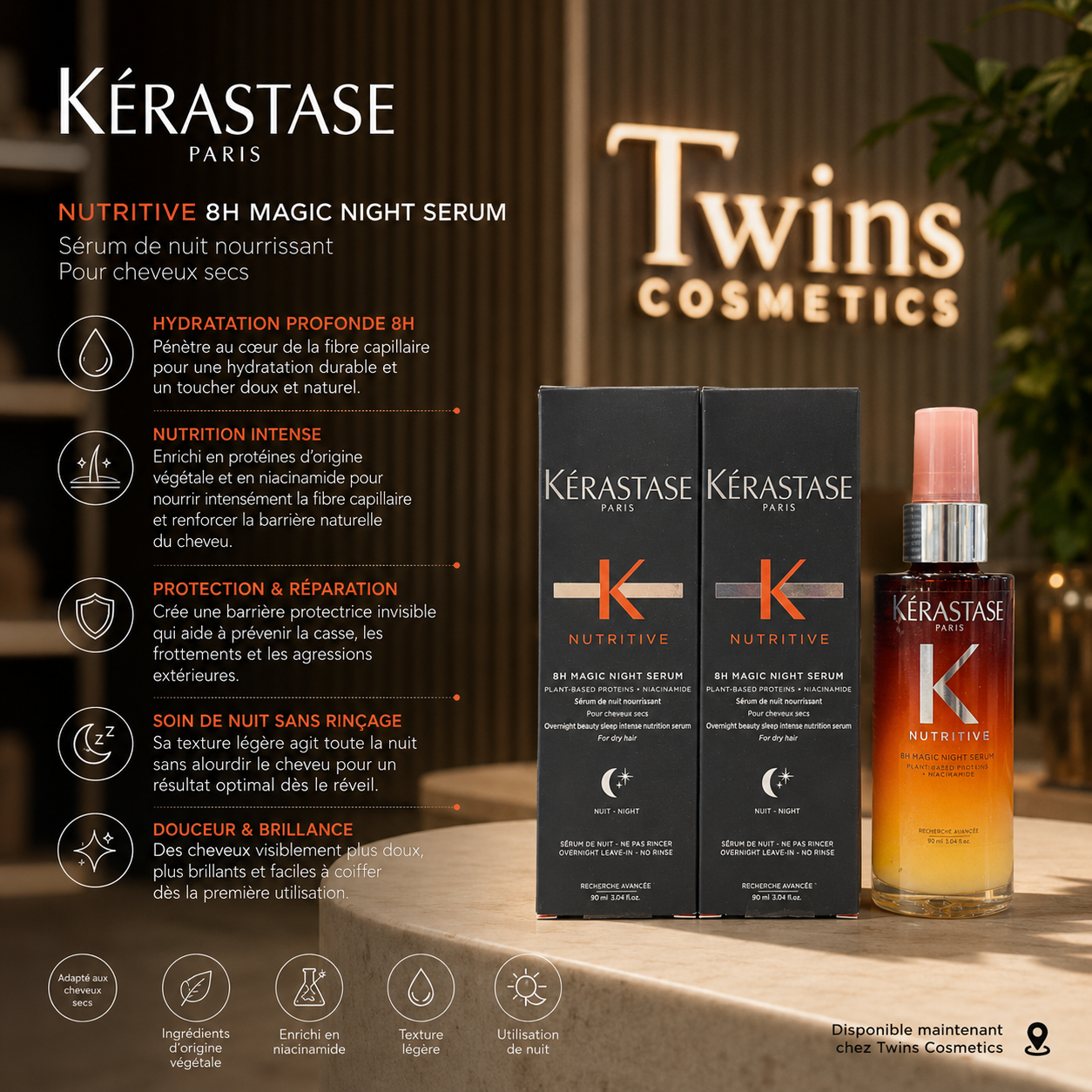 KÉRASTASE Nutritive – Sérum de Nuit 8h