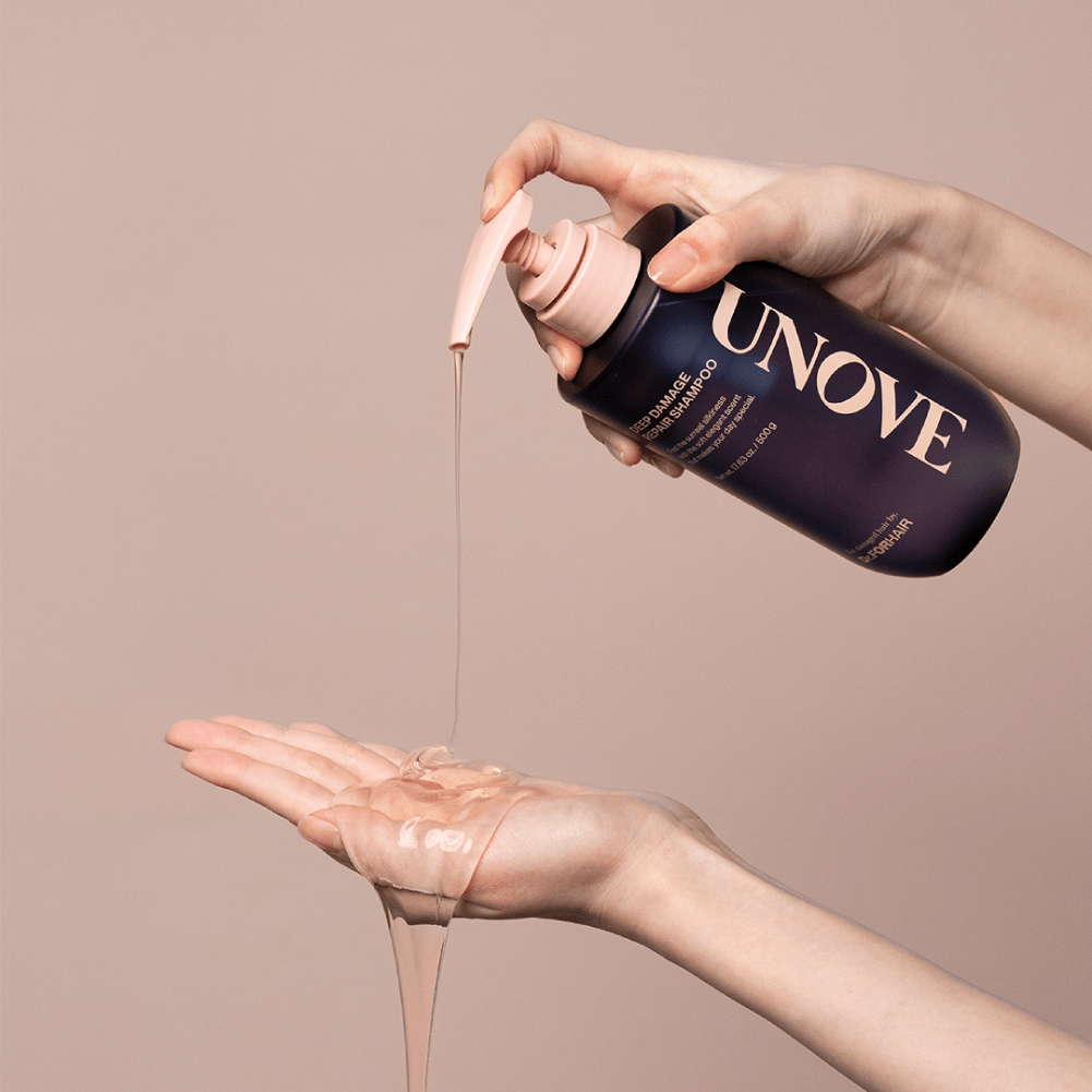 UNOVE DEEP DAMAGE REPAIR SHAMPOO 500ML  شامبو UNOVE لإصلاح الشعر التالف بعمق 500 مل