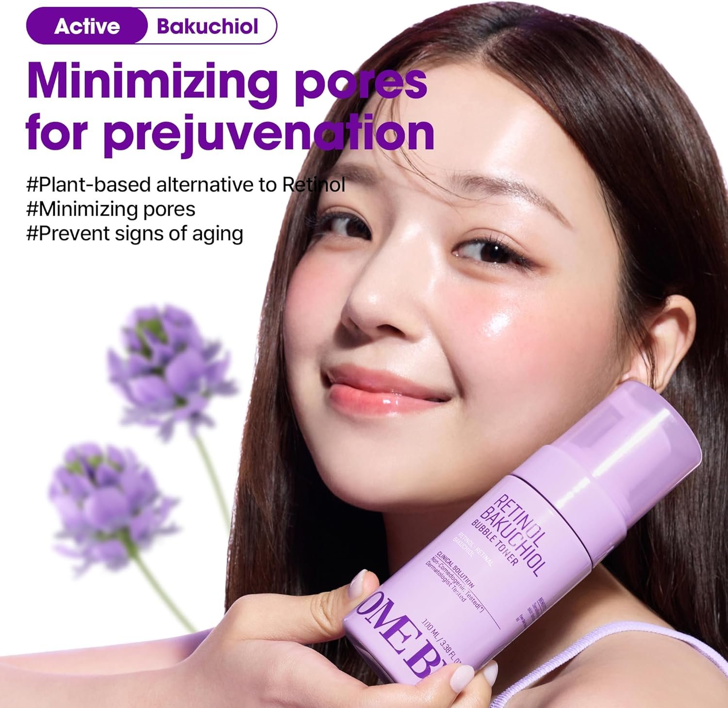SOME BY MI Retinol Bakuchiol Bubble Toner – 3.4oz, 100ml – Korean Retinol Face Toner for Glass Skin – Hydration, Radiance & Calming Care with Hyaluronic Acid, Centella & Niacinamide – Korean Skin Care