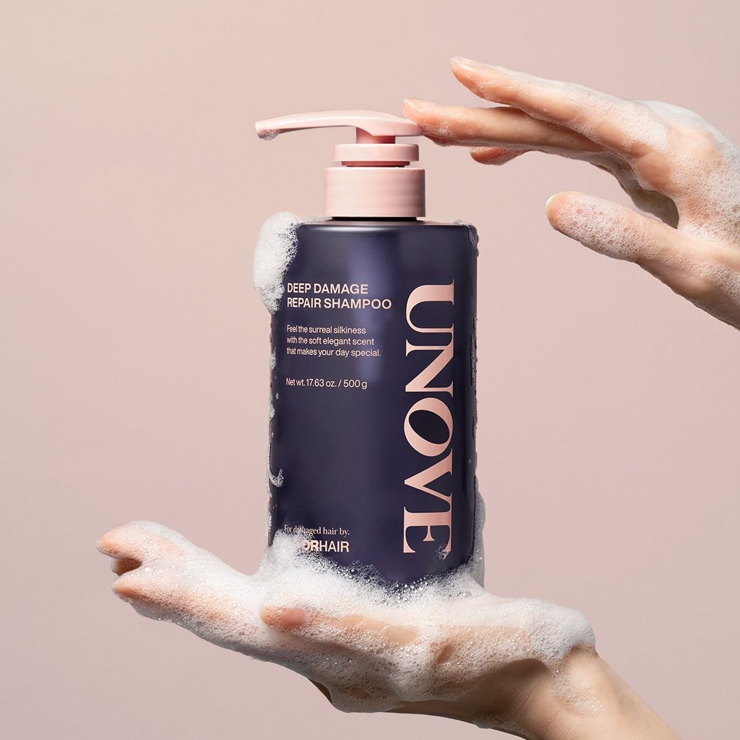 UNOVE DEEP DAMAGE REPAIR SHAMPOO 500ML  شامبو UNOVE لإصلاح الشعر التالف بعمق 500 مل