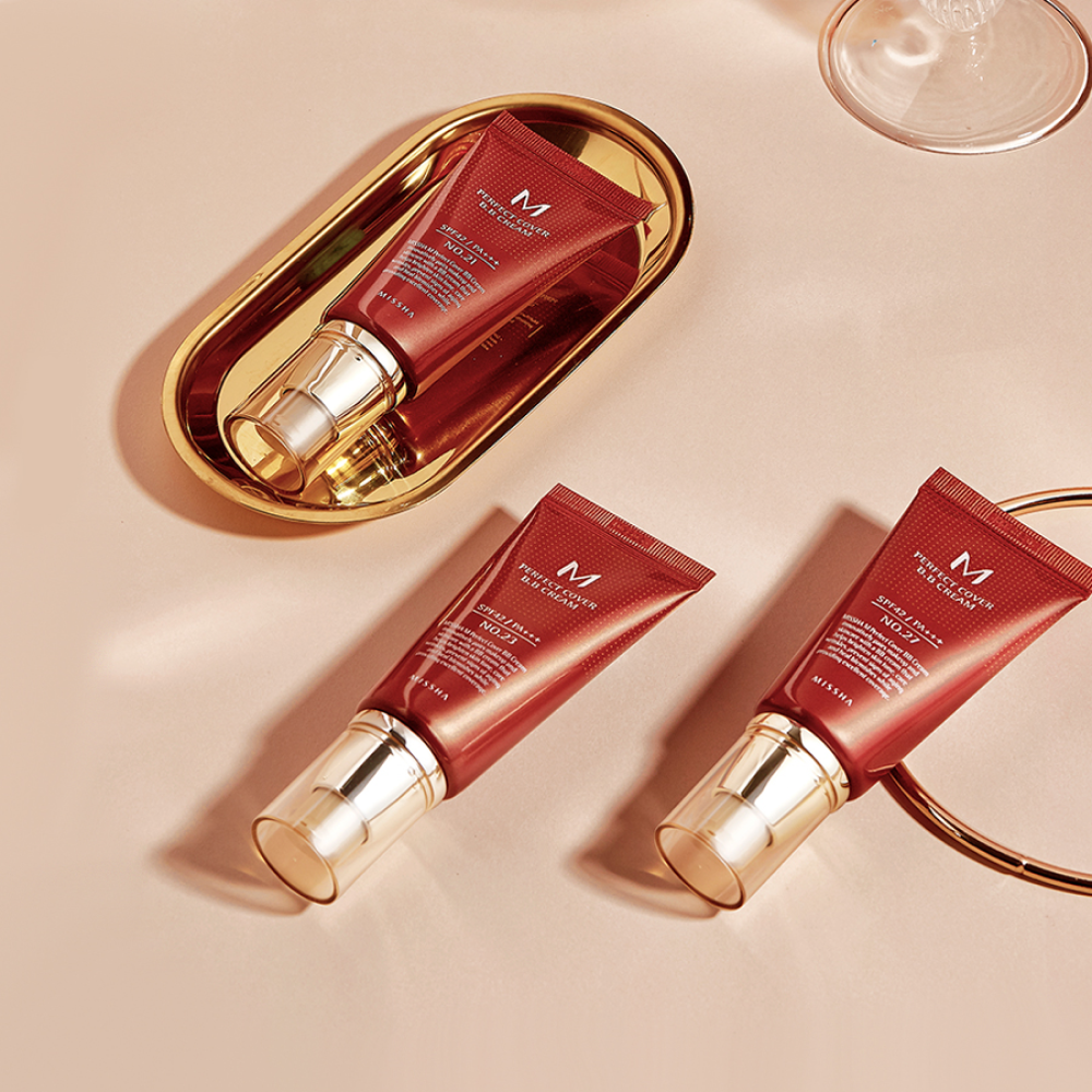كريم اساس بي بي من ميشا 50مل – +++Missha M Perfect Cover BB Cream with SPF42 PA