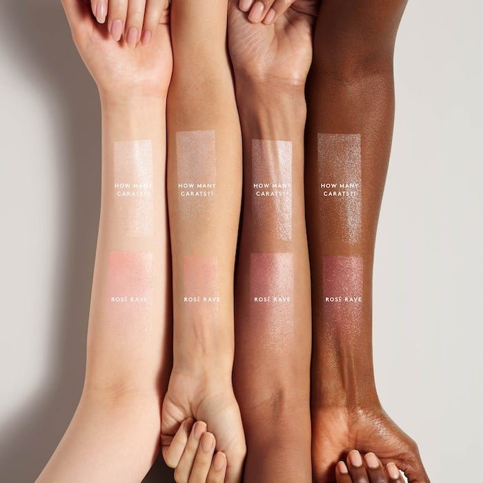 Fenty Beauty Diamond Bomb All-Over – Rosé Rave  فنتي بيوتي دايموند بومب هايلايتر