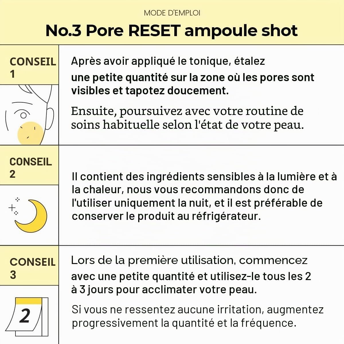 numbuzin No.3 Pore Reset Ampoule Shot
