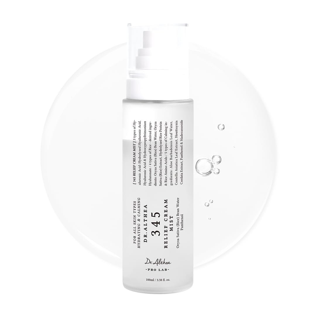 Dr.Althea 345 Relief Cream Mist | Hydrating Facial Mist with Rice Extract | Soothing Care for Sensitive Skin