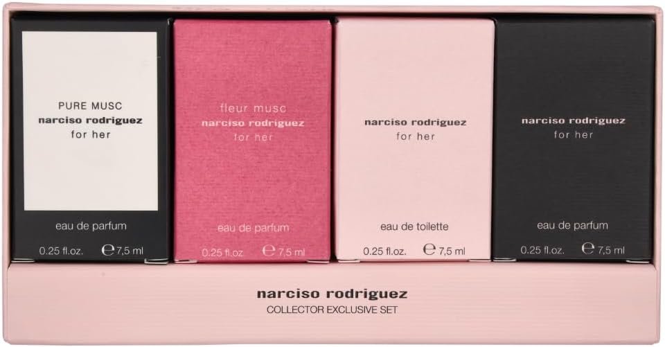 Narciso Rodriguez for Her 4 Piece Mini Splash Gift Set for Women