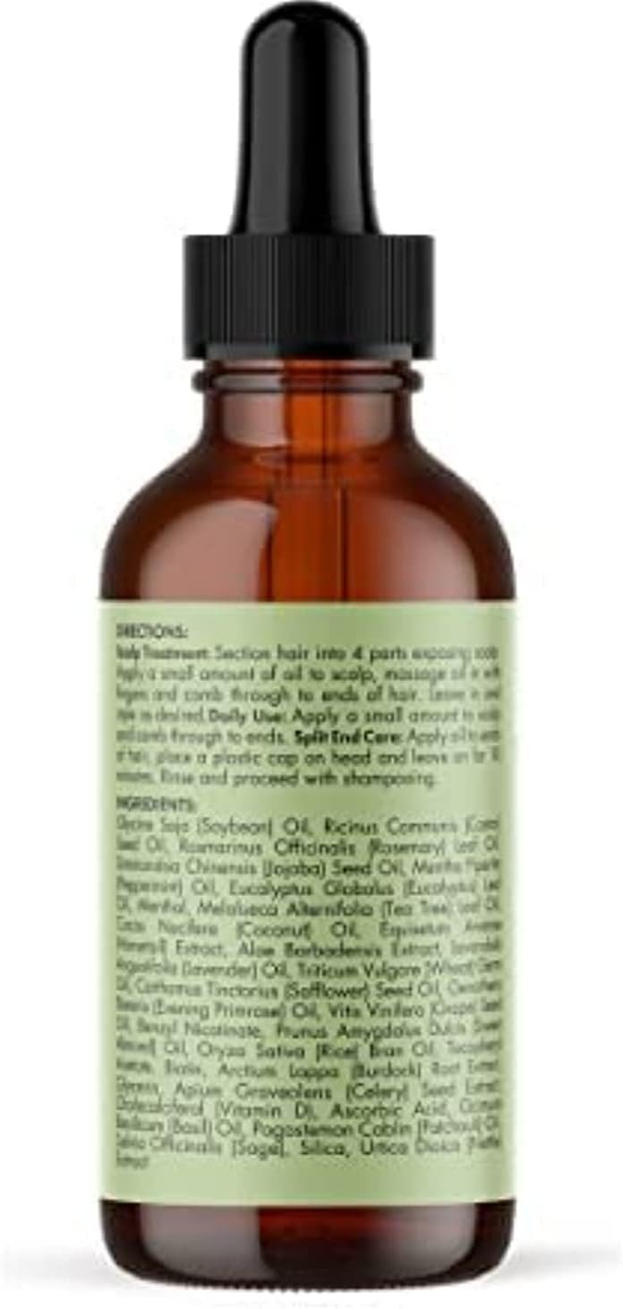 زيت رومارين والنعناع المقوي للشعر وإكليل الجبل والنعناع  HUILE  ROSEMARY MINT OIL – MIELLE