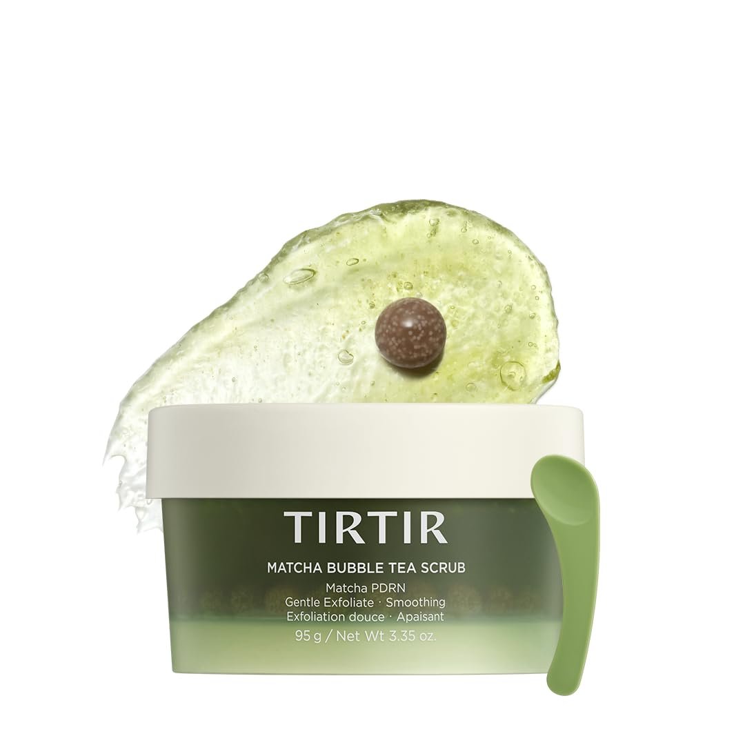 TIRTIR Matcha PDRN Bubble Tea Scrub مقشر شاي الفقاعات ماتشا