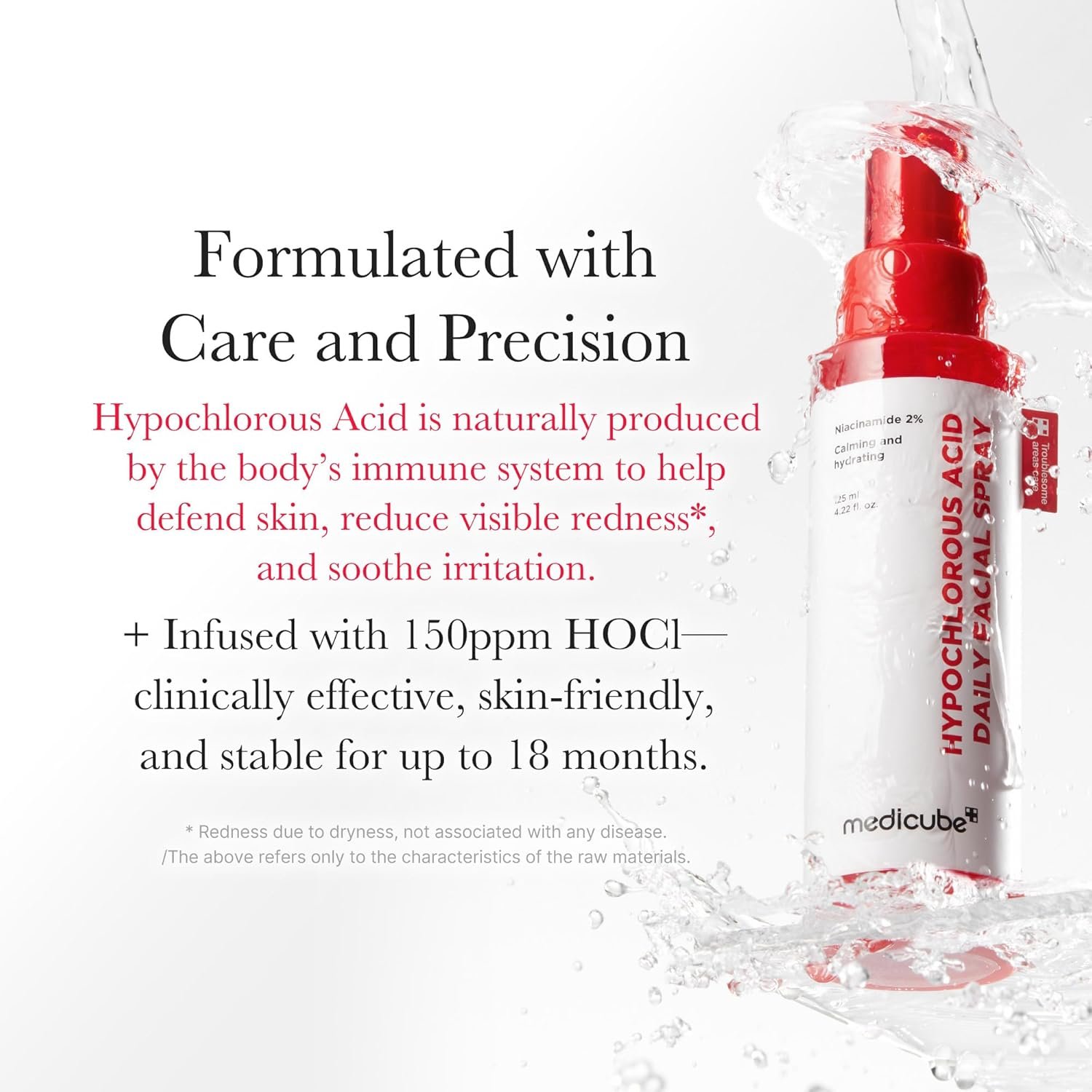 Medicube Power Soothing Spray, Hypochlorous Acid Spray For All Skin Types, Delicate Skin Daily Solution & Post-Sun Care, HOCI Facial Mist for Soothing & Calming
