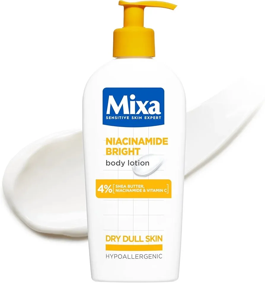 Mixa Niacinamide Milk Correction Radiance Dry Skin Shea Vitamin C 250 ml ميكسا نياسيناميد