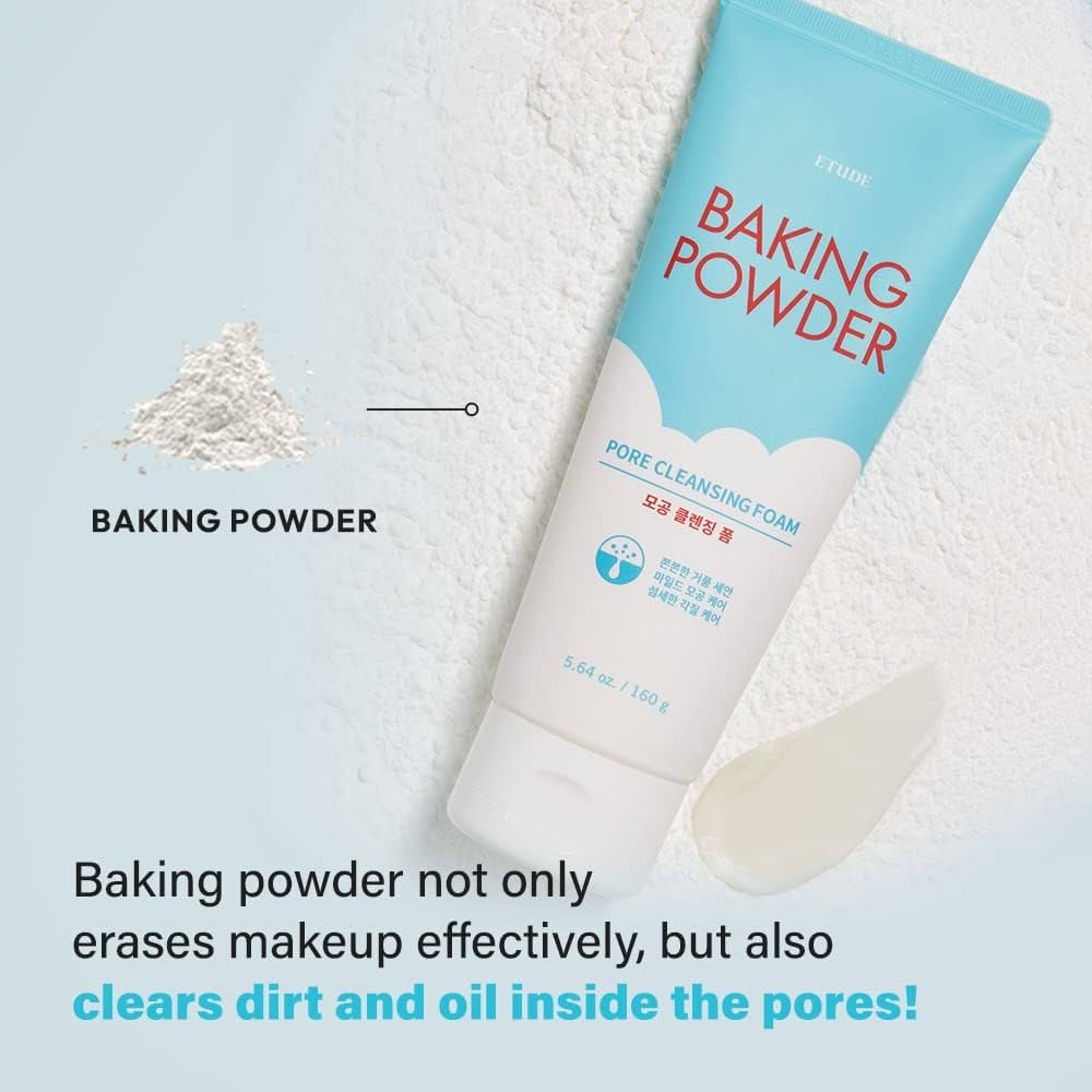 Etude Baking Powder Pore Cleansing Foam رغوة تنظيف المسام بالبيكنج باودر – 160 مل